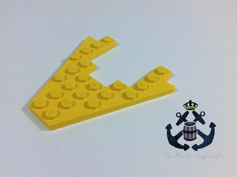 Lego 1980 Pirata Cuña Amarilla, Placa 8 x 8 4475 Para Barcos Barracuda, Clipper  Foto 1 de 1