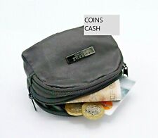 REAL LEATHER KEY & COIN HOLDER bag money change purse Gents Ladies Womens Mens