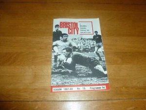 BRISTOL CITY Program - 1967 / 1968 Season - No 16 - Date 03/02/1968 v Millwall - Imagen 1 de 4