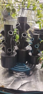 Mini Hydroponic Gardening Tower. Indoor/Outdoor.  USB Powered.  Size: (Small) - Image 1 of 4