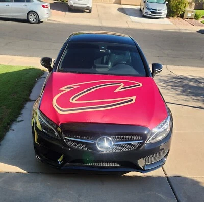 Cleveland Cavaliers Auto Hood Cover | Sports Flags | Hood Flags | 150x120cm - Image 1 of 4