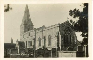 FOTO POSTAL REAL DE LA IGLESIA DE WANSFORD, (CERCA DE PETERBOROUGH), NORTHAMPTONSHIRE - Imagen 1 de 2