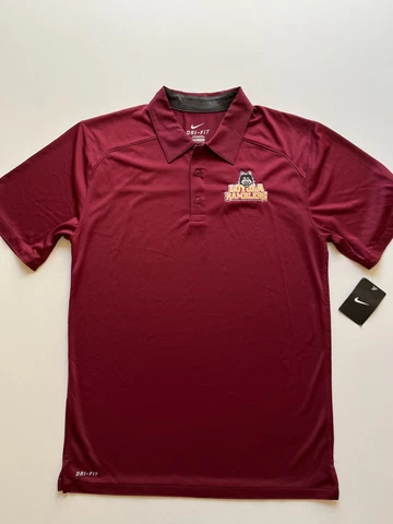 Nike Loyola Chicago Ramblers Polo Shirt Mens Small Maroon Dri-Fit NCAA Logo NWT Cover