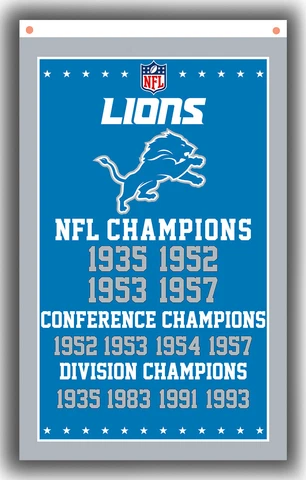 Detroit Lions Football Champion Memorable Flag 90x150cm 3x5ft Fan best banner Cover