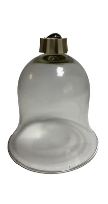 Soporte votivo de una sola clavija vidrio transparente 4" diámetro x 4,5" alto Foto 1 de 4