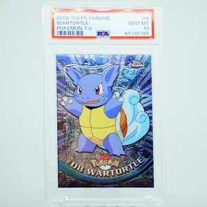 2000 Pokemon Topps Chrome Series 1 #8 Wartortle - PSA 10 GEM MINT