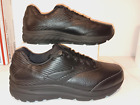 Brooks Addiction Walker 2 Black Leather Men's Shoes Size 10 4E Extra Wide