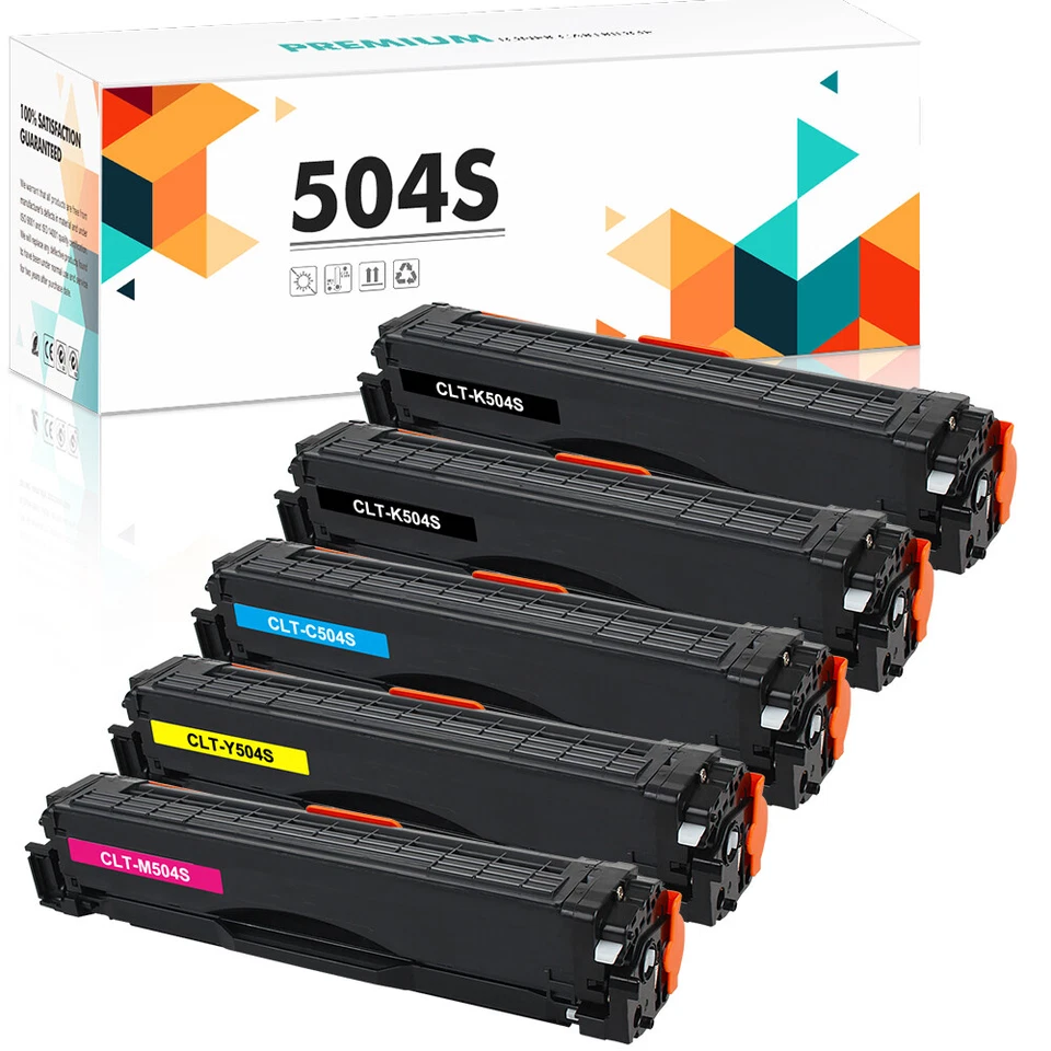 Комплект 5 CLT-K504S C504S Y504S M504S тонер для Samsung SL-C1810W CLX-4195FW 4195FN - Изображение 1 из 4