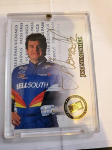 Joe Nemechek press pass authentics autographed 1999 