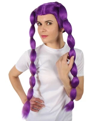 Peluca coleta larga robot acompañante para mujer adulta, múltiples opciones de color, HW-6957 Foto 1 de 4