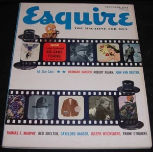 Esquire Magazine,Nov 1952,Eddie Chan pin-up,Red Skelton,Frank O'Rourke,Nice - Picture 1 of 4