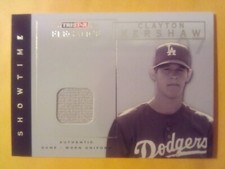 2007 Tristar Elegance Showtime Clayton Kershaw Rookie Game-Used Jersey Patch 