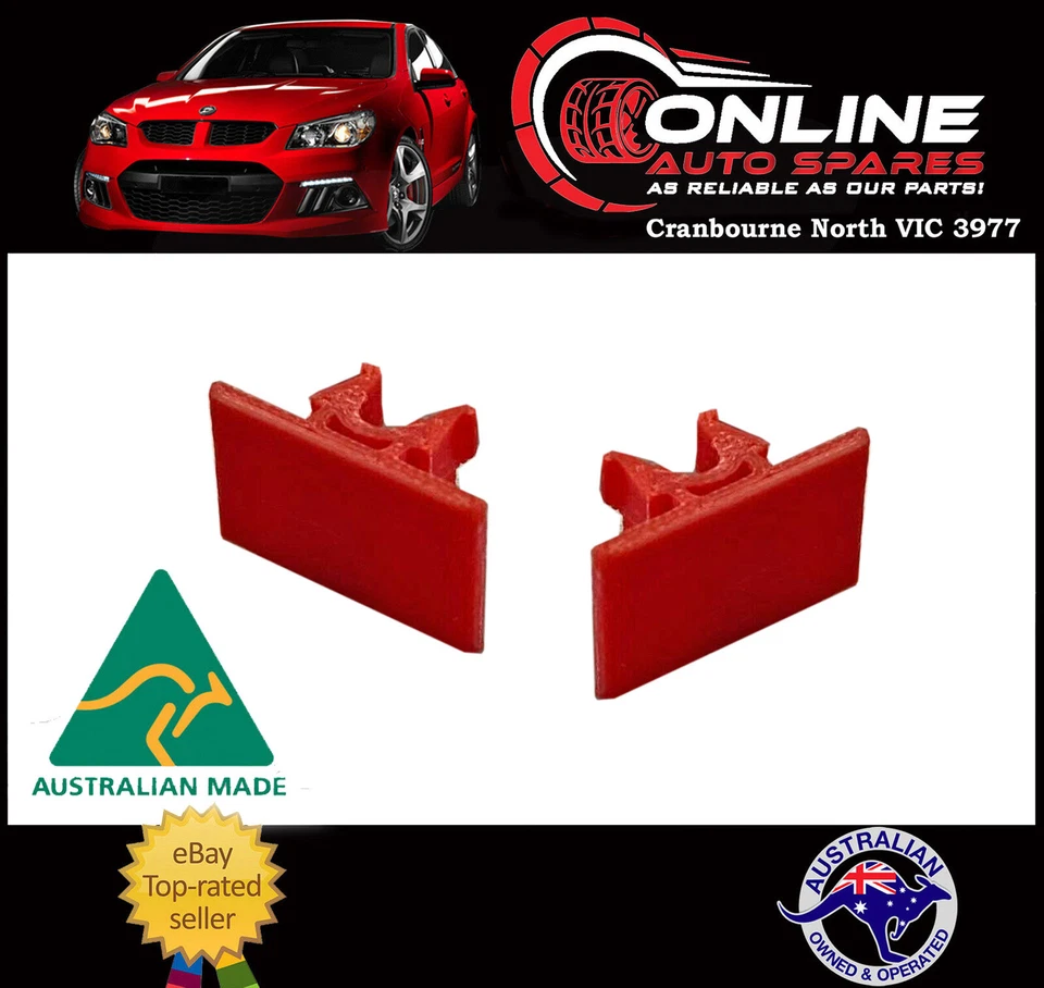 Holden Commodore Door Lock Knob Retainer Clips x2 RED NEW VN VP VG VQ VR VS tab - image 1 of 1