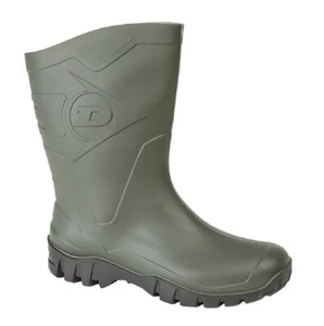 Botas cortas al tobillo Wellington Dunlop DEE W116 unisex de pantorrilla ancha 1/2 largo verde P - Imagen 1 de 3
