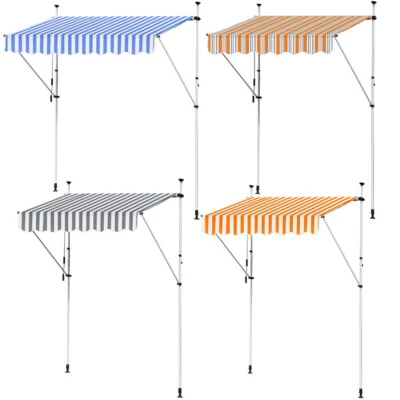 Store Banne Manuel Marquise Jardin Balcon Terrasse Auvent Télescopique Kingpower - Photo 1/3