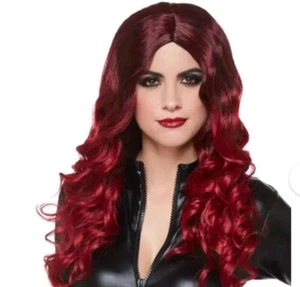 Wig Mermaid Witch Redhead Long Theater Dress-up Halloween Costume Ariel Cosplay - Picture 1 of 12