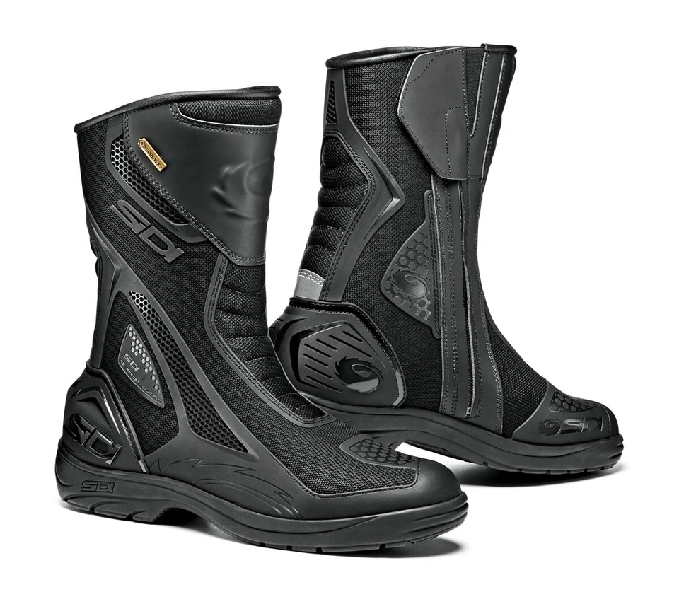 EU 43 UK 9 SIDI ARIA GORETEX COMFORT BLACK TOURING MOTORCYCLE MOTORBIKE BOOTS - Image 1 of 1