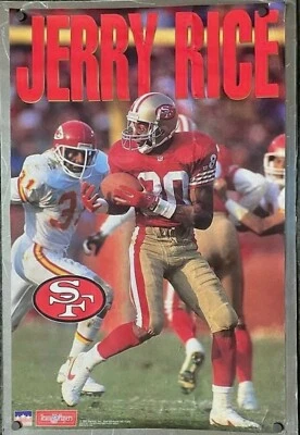 Jerry Rice Poster Sealed Vintage Starline NFL Football San Francisco 49ers 22x35 - Image 1 of 4