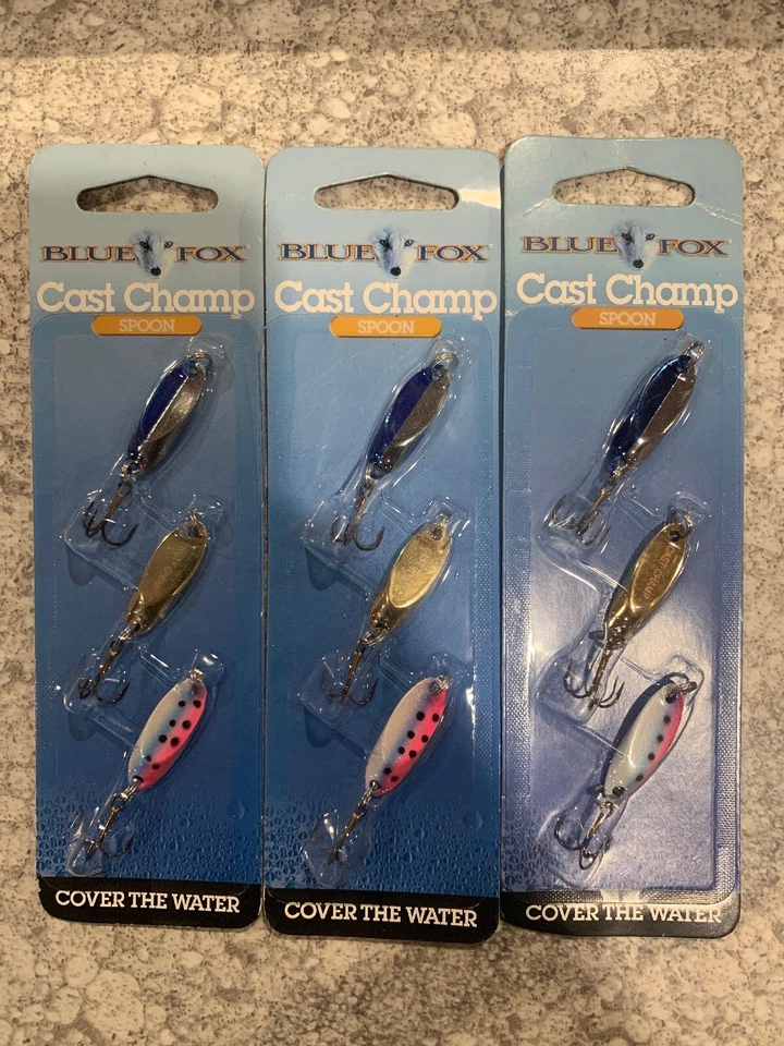 3 paquetes de cucharas de campeón fundido de zorro azul 9 piezas en total Foto 1 de 1