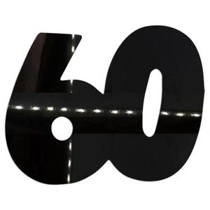 Forma troquelada - NÚMERO 60 2,5" y 5,0" tamaño en 12 colores metálicos #6353 - Imagen 1 de 23