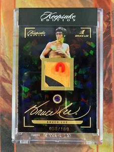 2024 Keepsake Ed. Bruce Lee Authentic Relic #23 gemstone Brazil Amethyst 058/100 - Picture 1 of 2