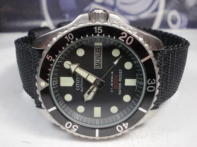 CITIZEN 21J DAY/DATE DIVER AUTOMATIC MEN'S WATCH GN-4-S (SN 600032) - image 1 of 4