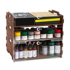OPHIR Wooden Paint Rack Storage Holder Paint Stand for Hobby Model Painting Inks