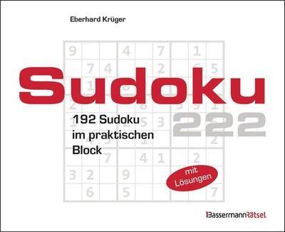 Sudokublock 222 ~ Eberhard Krüger ~  9783809448679 - Bild 1 von 4