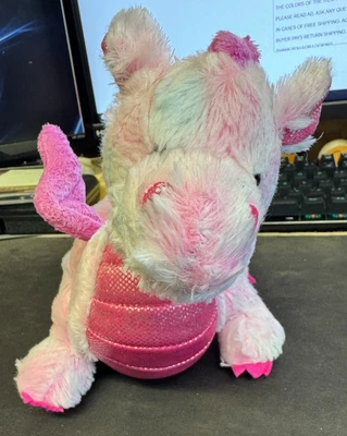 Ganz Webkinz Whimsy Dragon Stuffed Plush Bean Toy Pink Fur Shiny Scales No Code - Image 1 of 4