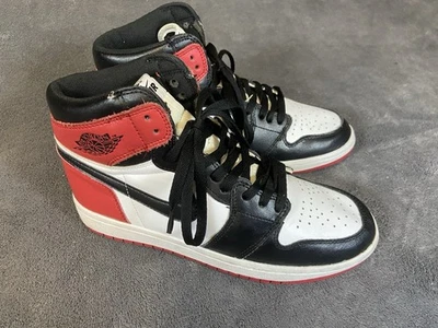 Nike Air Jordan 1 Retro Alto OG Puntera Negra (2016) Talla Hombres 8 - Usado Foto 1 de 4