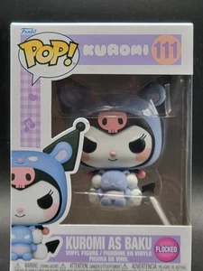 Funko Pop Sanrio 111 Kuromi  as Baku Flocked Hot Topic - Picture 1 of 6
