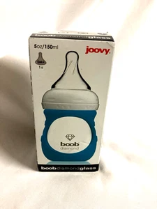 Boob Joovy CleanFlow Glass Baby Bottle, 5oz/ 150ml - 0M+ Single New Sealed - Picture 1 of 5
