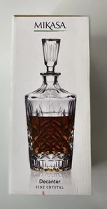 Mikasa Fine Crystal Heavy Whiskey Decanter with Stopper NEW 2016 - Picture 1 of 7