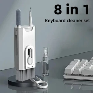 8 In 1 Keyboard Cleaning Kit Cleaning Pen For AirPods Computer Tablet Laptop - Afbeelding 1 van 12