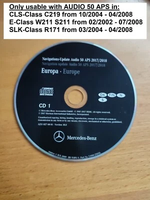 CD Navigation Mercedes AUDIO 50 APS NTG1 SKANDINAVIEN DK FIN N S 2017/2018 - Bild 1 von 2