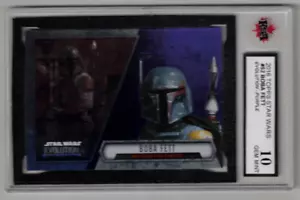 BOBA FETT 2016 Topps Star Wars Evolution Rare PURPLE Parallel KSA GEM MINT 10 🔥 - Picture 1 of 2
