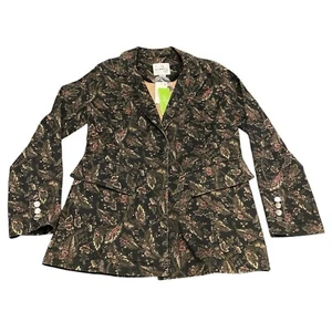 Sam Edelman Margot Printed Single-Breasted Office Blazer Jacket Women’s Medium - Bild 1 von 13