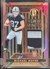 2023 Panini Gold Standard Michael Mayer Newly Minted Rookie Patch Raiders RC /24