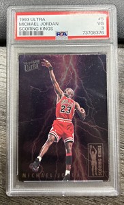 Michael Jordan 1993 Ultra Scoring Kings #5 Chicago Bulls PSA 3
