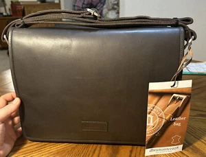 Toploader clásico de cuero - Maletín marrón/coñac Marselisborg DBRAMANTE 1928 - Imagen 1 de 19