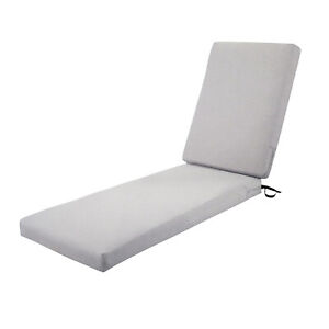 72"/80" Soft Sponge Chaise Lounge Chair Cushion w/Waterproof and Washable Cover