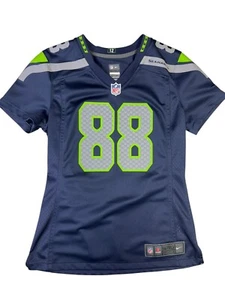 Nike Seattle Seahawks NFL Jimmy Graham #88 Jersey Shirt Blue Womens Size Small - Picture 1 of 13