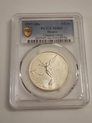 Libertad Silver 1997-Mo 1/2 oz graduación profesional MS 66  Foto 1 de 3