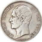 [#858785] Monnaie, Belgique, Leopold I, 5 Francs, 5 Frank, 1865, TB+, Argent, KM