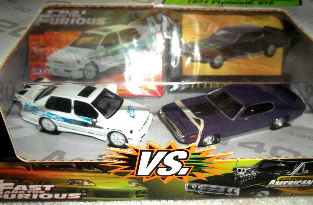 ミニカー FAST&FURIOUS JETTA VS PLYMOUTH GTX FAST & FURIOUS VW JETTA VS PLYMOUTH GTX 1/64 DIECAST CARS