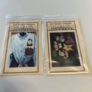 Jan Bowen Designs Lot of 2 Christmas Crafting Patterns #109, #211 - Picture 1 of 6