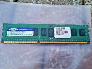 4GB ACTICA DDR3-1333 REG ECC SERVER MEMORY ACT2GHR72P8H1333H FREE SHIPPING - Picture 1 of 3