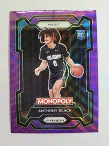 2023-24 Panini Prizm Basketball Monopoly Purple Wave Rc Anthony Black #2 - Picture 1 of 2