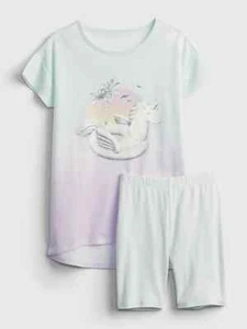 NWT Gap Kids Girls short pool float unicorn pajamas 100% recycled u pick size - Picture 1 of 2