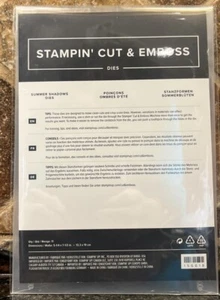 Stampin Up! Retired SUMMER SHADOWS Dies NEW in PKG #156618 Stamp in’ Cut & Embos - Picture 1 of 4